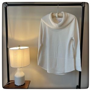 CALVIN KLEIN Oversized Turtleneck Knit Sweater